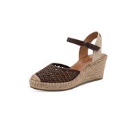 Tamaris Espadrilles chocolat / noisette, Taille 38
