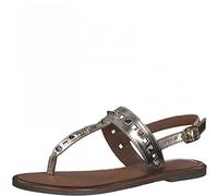 Tamaris Femme 1-1-28148-38 Sandale Plate, Or Clair, 37 EU