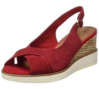 Tamaris Femme 1-1-28311-24 Sandales Bride Cheville, Rouge Rubis Suede 545, 38 EU