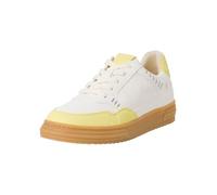 Tamaris Femme 1-23608-42 Sneaker, White/Yellow, 38 EU