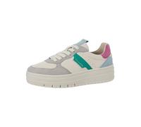 Tamaris Baskets basses Femme 1-23773-43 Multicolore (bleu clair/pierre/sapin/blanc) Taille 38