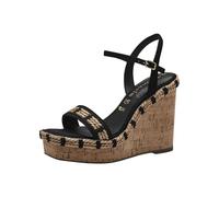 Tamaris Femme 1-28041-42 Sandale cale, Noir, 40 EU