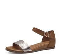 Tamaris Femme 1-28110-42 Sandale Plate, Cognac Comb, 39 EU