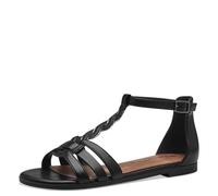 Tamaris Femme 1-28130-42 Sandale Plate, Noir, 38 EU