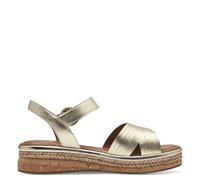 Tamaris Femme 1-28219-42 Sandale Plate, Or Clair, 38 EU