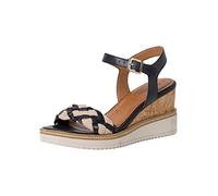 Tamaris Femme 1-28305-20 Wedge Sandale, Bleu Marine, 38 EU