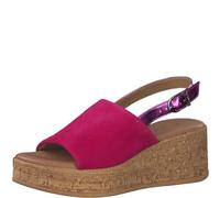 Tamaris Femme 1-28393-42 Sandale cale, Fuchsia, 36 EU