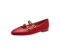 Tamaris Ballerines femme à bride en cuir plate rouge Taille 39