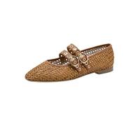 Tamaris Femme Ballerine avec bride plate brun 41 EU