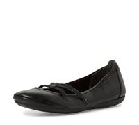 Tamaris Femme Ballerine avec bride plate noir 40 EU