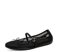 Tamaris Femme Ballerine avec bride plate noir 41 EU