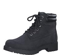 Tamaris Femme Bottes, Dame Bottes à Lacets,Semelle intérieure Amovible,DUOtex,étanche,Bottes à Lacets,Demi-Bottes,laçage,Black UNI,38 EU