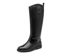 Tamaris Femme Bottes Longues Cuir, noir, 42 EU