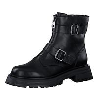 Tamaris Femme Bottines, Dame Bottes de Motard,Bottes,Demi-Bottes,Botte de Motard,Plat,Black Matt,38 EU