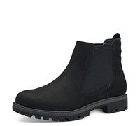 Tamaris Femme Bottines, Dame Bottines Chelsea,Demi-Bottes,Bottines,Bottes de Glisse,Plat,Black UNI,38 EU