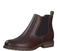Tamaris Femme Bottines, Dame Bottines Chelsea,Demi-Bottes,Bottines,Bottes de Glisse,Plat,Muscat Leather,41 EU