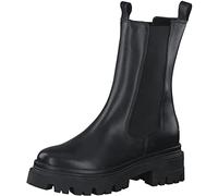 Tamaris Femme Bottines, Dame Bottines Chelsea,Semelle intérieure Amovible,Comfort Lining,Bottes de Glisse,Demi-Bottes,Black Leather,40 EU