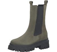 Tamaris Femme Bottines, Dame Bottines Chelsea,Semelle intérieure Amovible,Comfort Lining,Demi-Bottes,Bottes de Glisse,Plat,Olive,38 EU