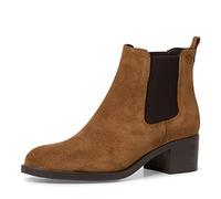 Tamaris Femme Bottines, Dame Bottines Chelsea,TOUCHit,Demi-Bottes,Bottines,Bottes de Glisse,Haute,Cognac Suede,37 EU