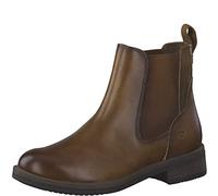 Tamaris Femme Bottines, Dame Bottines Chelsea,TOUCHit,Demi-Bottes,Bottines,Bottes de Glisse,Plat,Cognac,36 EU