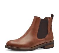 Tamaris Femme Bottines, Dame Bottines Chelsea,TOUCHit,Demi-Bottes,Bottines,Bottes de Glisse,Plat,Cognac,40 EU