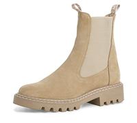 Tamaris Femme Bottines, Dame Bottines,Semelle intérieure Amovible,Bottes,Demi-Bottes,Bottillon,Plat,Beige Suede,41 EU