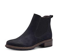 Tamaris Femme Bottines, Dame Bottines,TOUCHit,Bottes,Demi-Bottes,Bottillon,Plat,Navy,37 EU