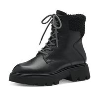 Tamaris Femme Bottines, Dame Rangers,Bottes d'hiver,Chaussures d'hiver,Chaudes,doublées,Bottes,Demi-Bottes,Bottines,Black Leather,39 EU