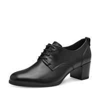 Tamaris Femme Chaussures à lacets Cuir, noir, 36 EU
