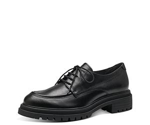 Tamaris Femme Chaussures à Lacets, Dame Chaussures d'affaires,TOUCHit,Chaussure Basse,Lacets,Classique,élégante,Black Leather,37 EU
