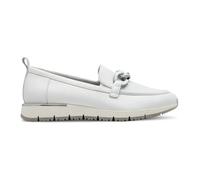 Tamaris, Femme, Chaussures, Blanc, Taille: 40 EU Mocassins Blancs avec Détail de Chaîne