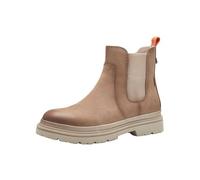 Tamaris Femme Chelsea doublée Confortable avec Semelle Chaude, Tex et Extra Grip Botte Tendance, Caramel Nubuck, 36 EU