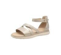 Tamaris Femme Comfort Damen Flache Sandale Plate, Beige Glam, 41 EU