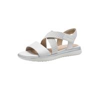 Tamaris Femme Comfort Damen Flache Sandale Plate, Blanc, 39 EU