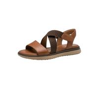 Tamaris Femme Comfort Damen Flache Sandale Plate, Noix, 40 EU