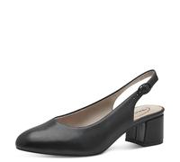 Tamaris Femme Comfort Damen Slingpumps Aus Leder Elegant Escarpins, Noir, 39 EU