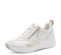 Tamaris Femme Comfort Damen Sneaker Low 8-83714-43 Basket, Or Blanc, 38 EU