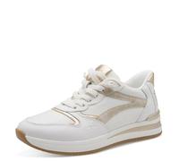 Tamaris Femme Comfort Damen Sneaker Low 8-83737-46 Basket, Or Blanc, 37 EU
