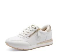 Tamaris Femme Comfort Damen Sneaker Low Recycled Pet 8-83702-42 Basket, Or Blanc, 36 EU