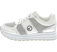 Tamaris Baskets basses argent / blanc, Taille 38