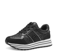 Tamaris Femme Damen 1-23727-42 Sneaker, Black Glam, 37 EU