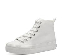 Tamaris Femme Damen 1-25204-42 Botte mi-Mollet, Blanc uni, 37 EU