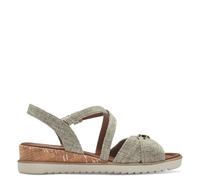 Tamaris Femme Damen 1-28105-42 Sandale cale, Crème Naturelle, 40 EU