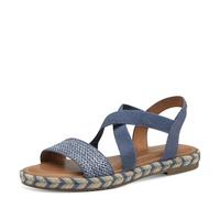 Tamaris Femme Damen 1-28110-44 Sandale Plate, Bleu Bleu, 40 EU