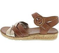Tamaris Femme Damen 1-28129-44 Sandale Plate, Cognac Comb, 38 EU