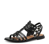 Tamaris Femme Damen 1-28155-44 Sandale Plate, Noir, 37 EU