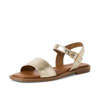 Tamaris Femme Damen 1-28160-42 Sandale Plate, Doré Clair, 39 EU