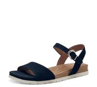 Tamaris Femme Damen 1-28166-42 Sandale Plate, Navy, 37 EU