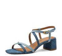 Tamaris Femme Damen 1-28204-42 Sandale à Talon, Denim Comb, 39 EU