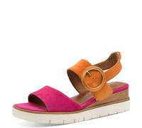 Tamaris Femme Damen 1-28206-42 Sandale cale, Fuchsia/Orange, 38 EU